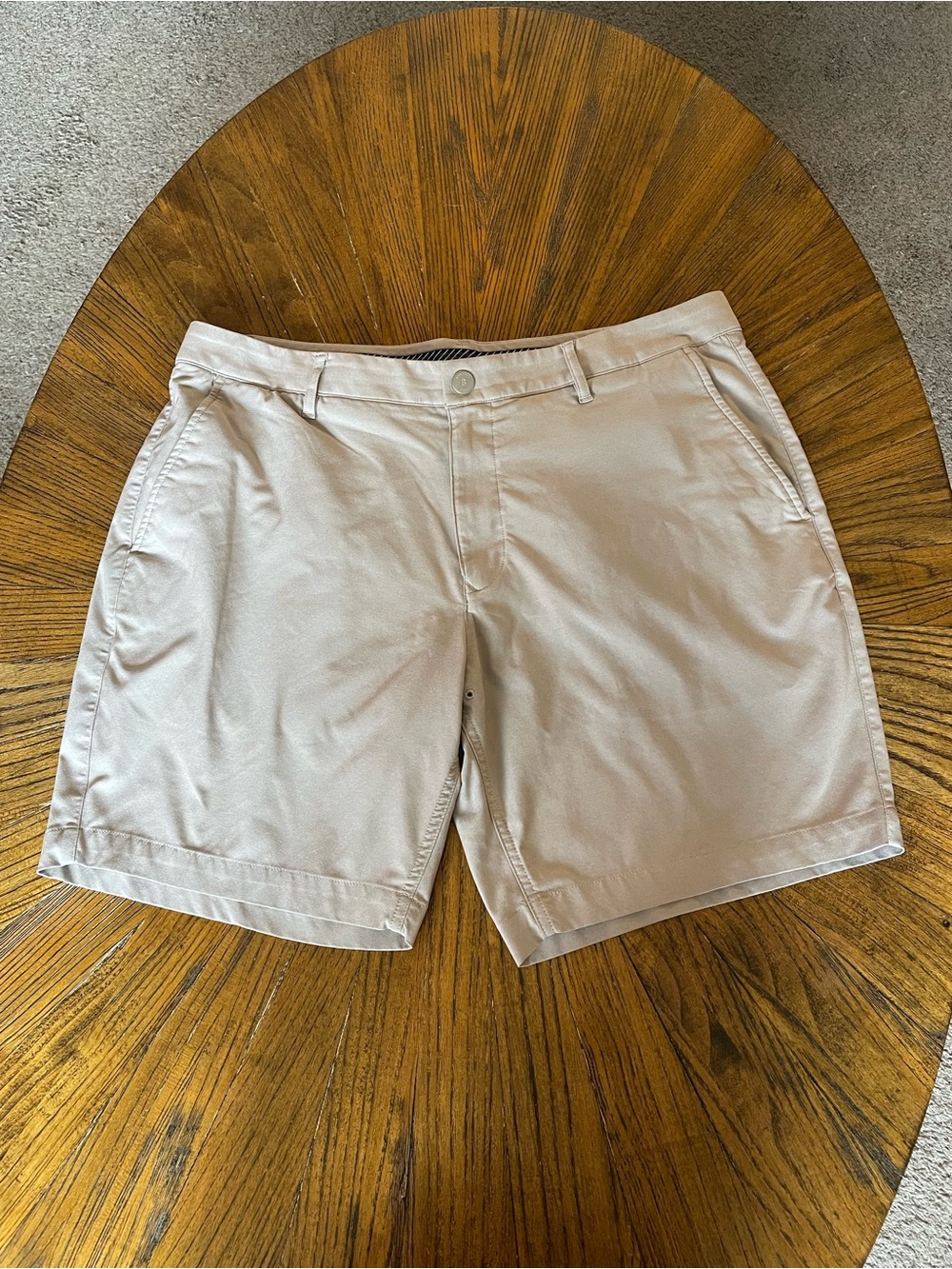 Bonobos Flat Front Chino Shorts in Light Beige